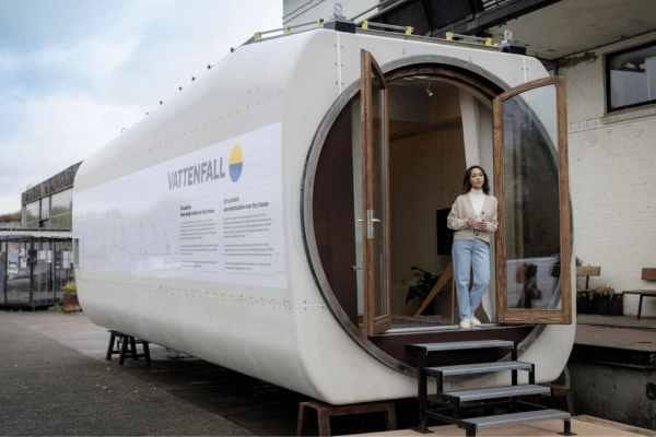 From wind turbine to tiny home